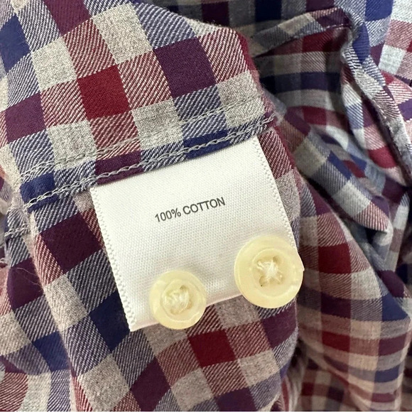 Peter Millar Dunbritton Cotton Sport Shirt in British Grey Size Large - Picture 9 of 9